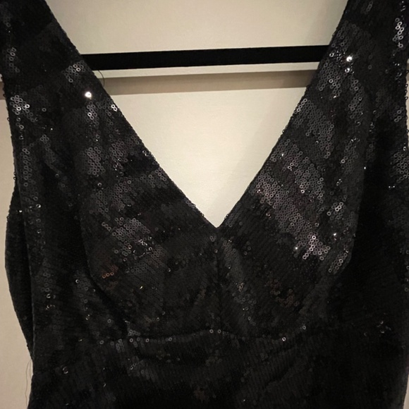 David Meister Black Sequin Dress - Picture 3 of 5